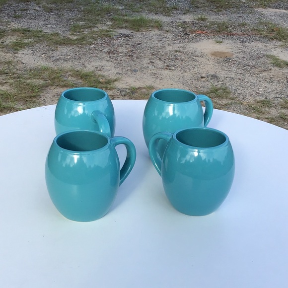 Turquoise Bubble Mugs - Picture 2 of 4